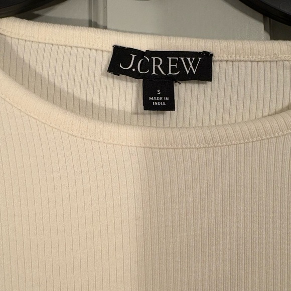 J. Crew White Blouse with eyelet Lace Sleeves size small - Picture 6 of 7